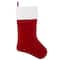 Haute Decor HangRight™ Christmas Premium Red & White Stocking